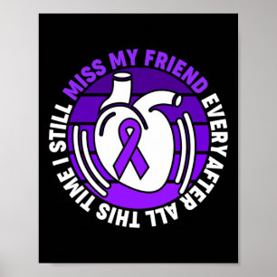 Affiche Violet Ribbon Surdose Sensibilisation Mlle Mon Ami