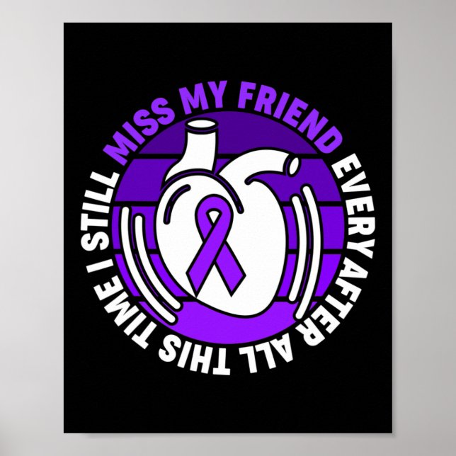 Affiche Violet Ribbon Surdose Sensibilisation Mlle Mon Ami (Devant)