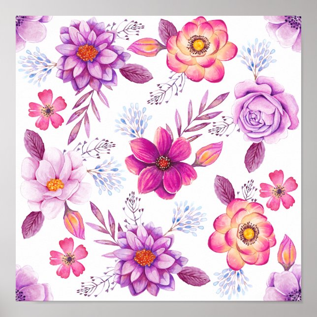Affiche Violet rose (Devant)