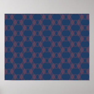 Affiche Violet, rouge, tendance, art décoratif moderne coo