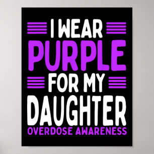 Affiche Violet Ruban Enfants Enfants Fils de sensibilisati