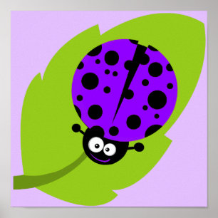 Affiche Violet Violet Ladybug