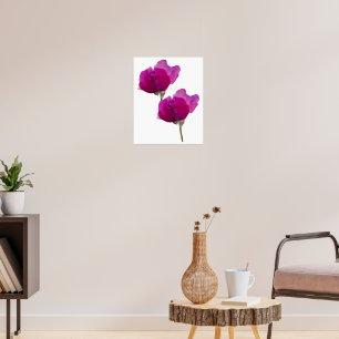 Affiche Violet violet Rose Floral
