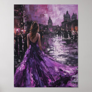 Affiche Violet Vista : Une soirée enchantée à Venise