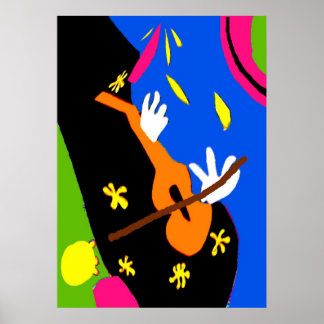 Affiche Violon Abstractcello