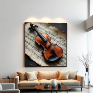 Affiche Violon et Partition