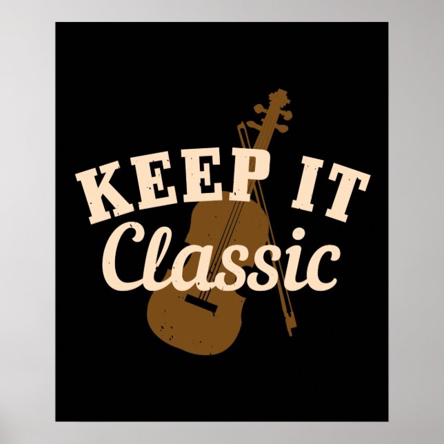 Affiche Violon - Gardez-Le Classique (Devant)