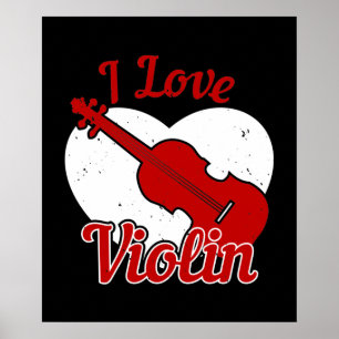 Affiche Violon - J'aime Violon