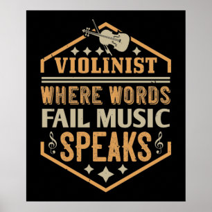 Affiche Violon - Là où les mots ne parlent pas musique