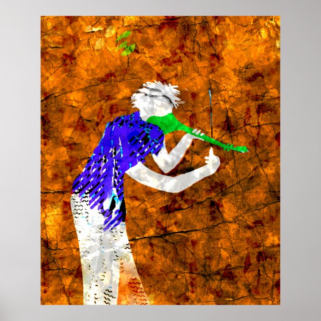 Affiche Violon vert (Devant)