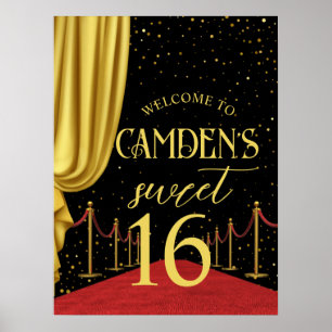 Affiche VIP, Tapis Rouge Anniversaire, Anniversaire Hollyw