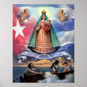AFFICHE VIRGEN DE LA CARIDAD DEL COBRE