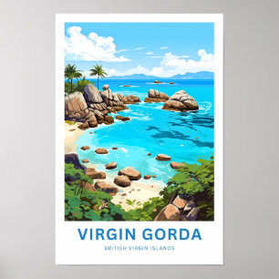 Affiche Virgin Gorda British Virgin Islands Travel Imprime