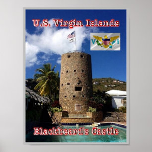 Affiche Virgin Islands - Blackbeard's Castle -