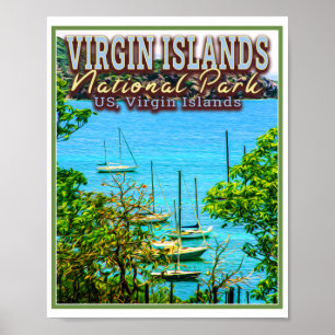 AFFICHE VIRGIN ISLANDS NATIONAL PARK - US VIRGIN ISLANDS