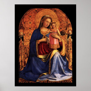 Affiche VIRGIN WITH CHILD AND SAINTS by Beato Angelico