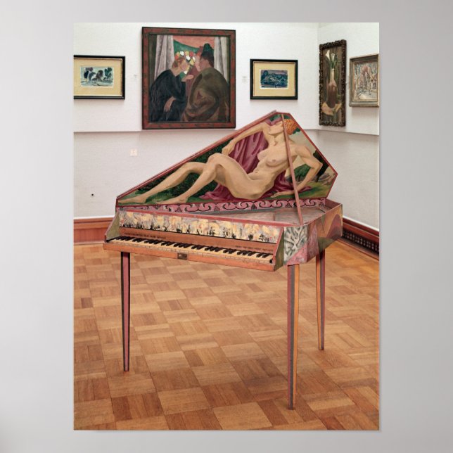 Affiche Virginals, peint par Roger Fry (Devant)