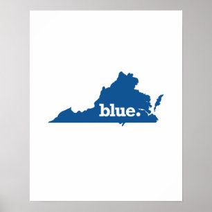 AFFICHE VIRGINIA BLUE STATE