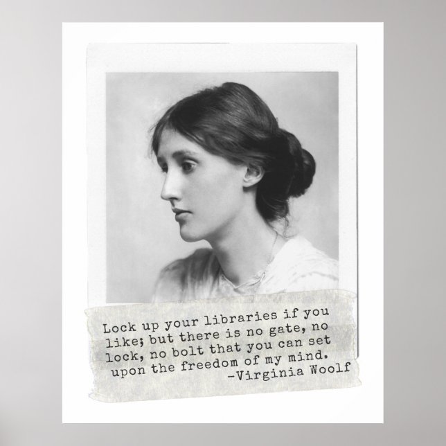 Affiche Virginia Woolf Quote - Icons of Women's History (Devant)