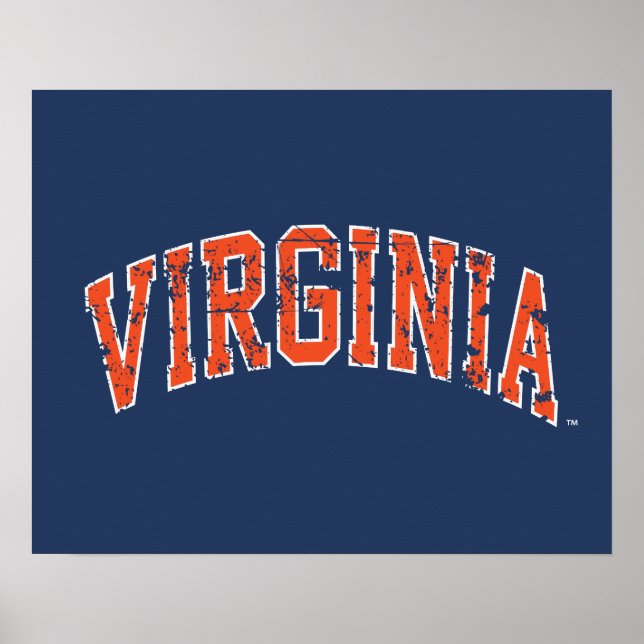 Affiche Virginia Wordmark en détresse (Devant)