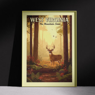 Affiche Virginie-Occidentale vintage