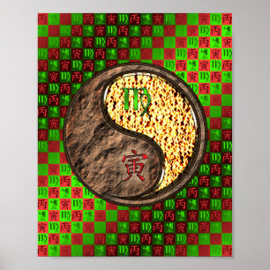 Affiche Virgo & Fire Tiger