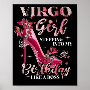 Affiche Virgo Girl Entrant Dans Mon Anniversaire Comme Un 