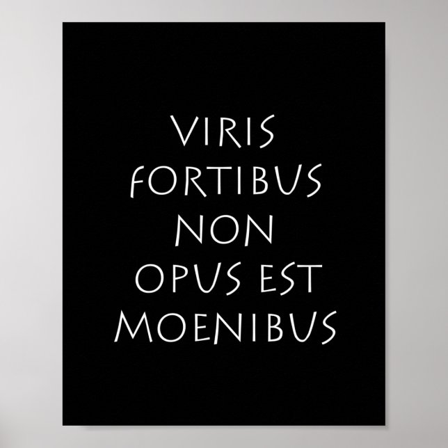 Affiche Viris fortibus non opus est moenibus (Devant)