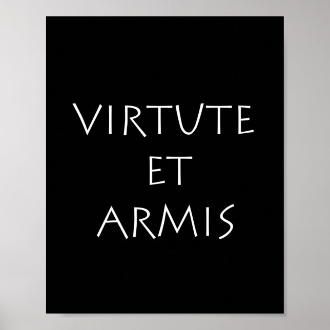Affiche Virtute et armis (Devant)