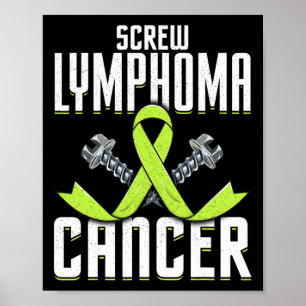 Affiche Vis Lymphome Cancer Lime Sensibilisation Ruban Com