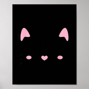 Affiche Visage de chat cils chaton amoureux chats mignons
