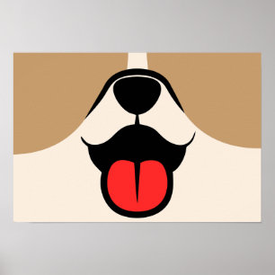 Affiche Visage de chien