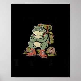 Affiche Visage de crapaud au repos drôle de crapaud grinch