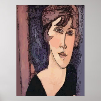 Affiche Visage de femme 7M