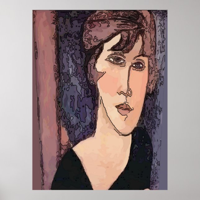Affiche Visage de femme 7M (Devant)