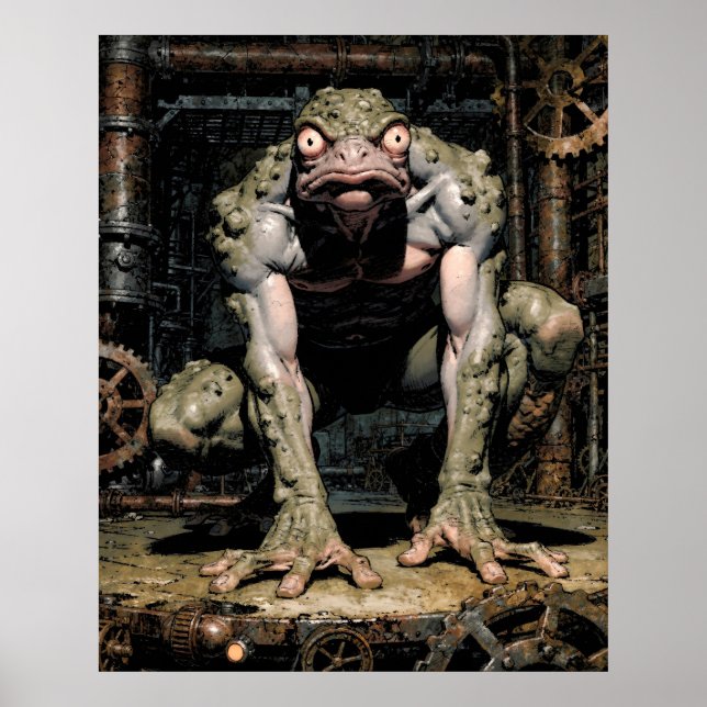 Affiche Visage de grenouille (Devant)