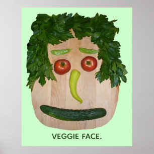 Affiche Visage de légume