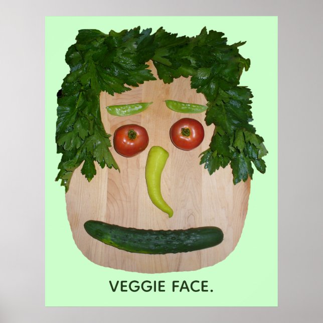 Affiche Visage de légume (Devant)
