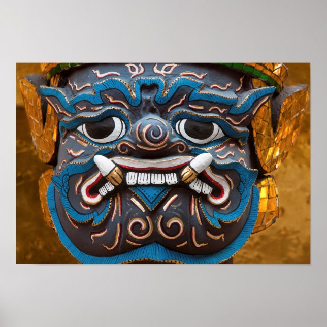 Affiche Visage de statue au Grand Palais (Devant)