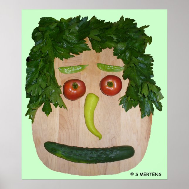 Affiche Visage de Veggie (Devant)