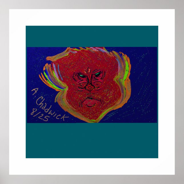 Affiche Visage d'une Flamme  (Devant)