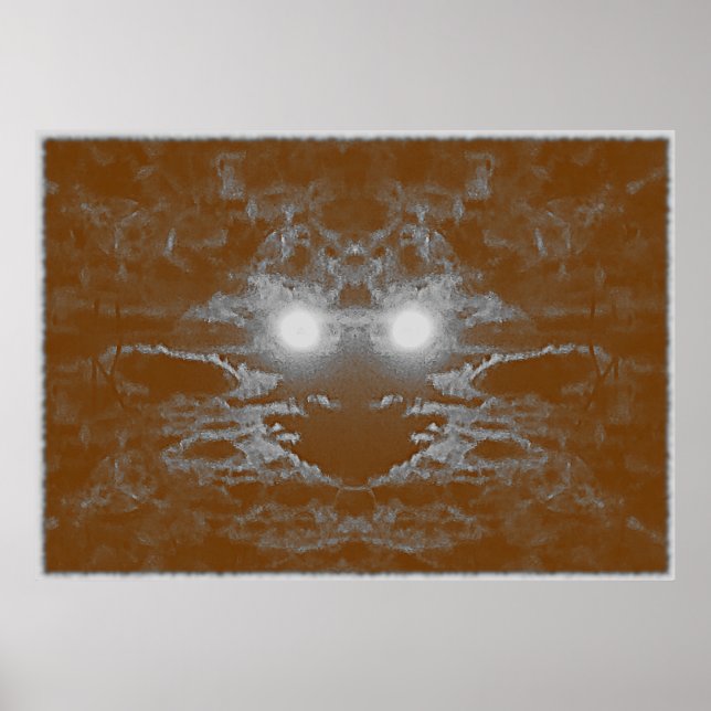 Affiche Visage éthérique : vestiges du temps (Devant)