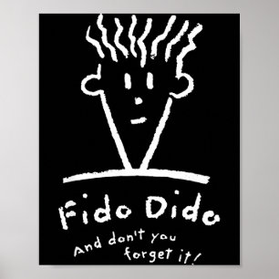 Affiche Visage Fido Dido N'oublie pas