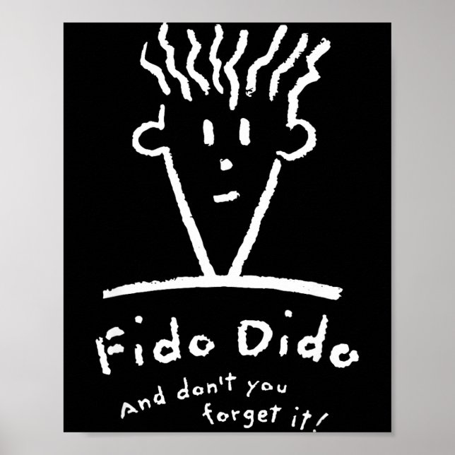 Affiche Visage Fido Dido N'oublie pas  (Devant)