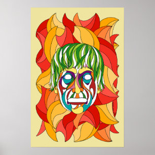 Affiche Visage Grimace