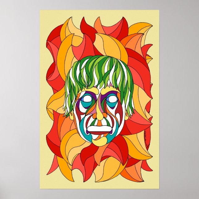 Affiche Visage Grimace (Devant)