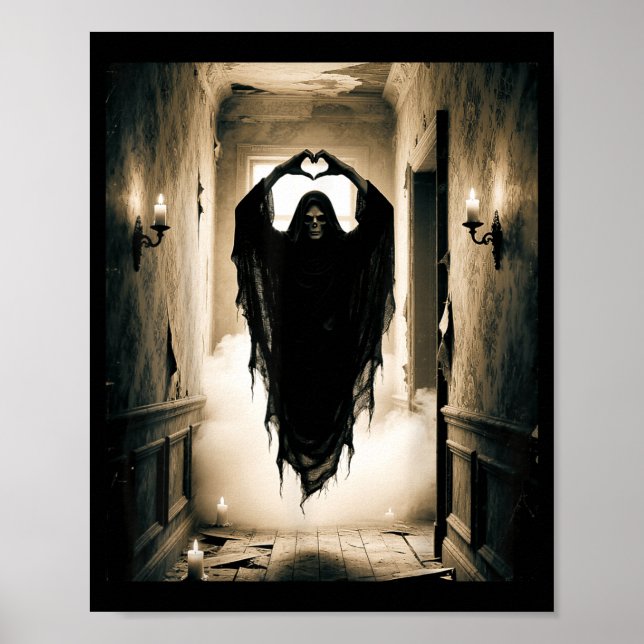 Affiche visage horrible fantôme de la fête des pères avec  (Devant)