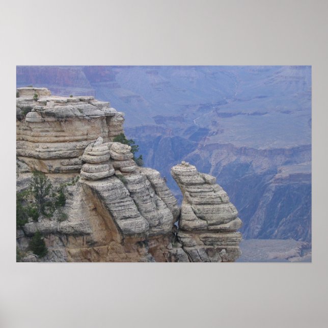 Affiche Visage Rock Escalade Ram À Grand Canyon (Devant)