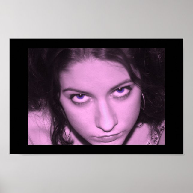 Affiche visage rose (Devant)