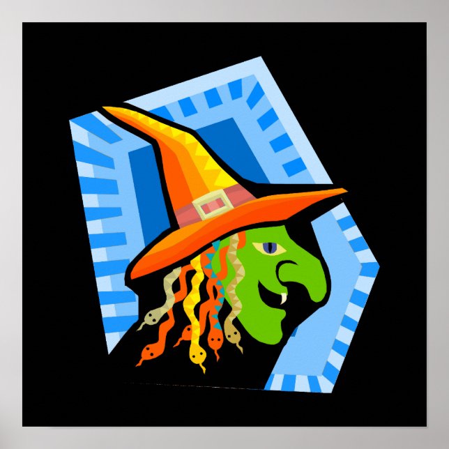 Affiche visage sorcier (Devant)